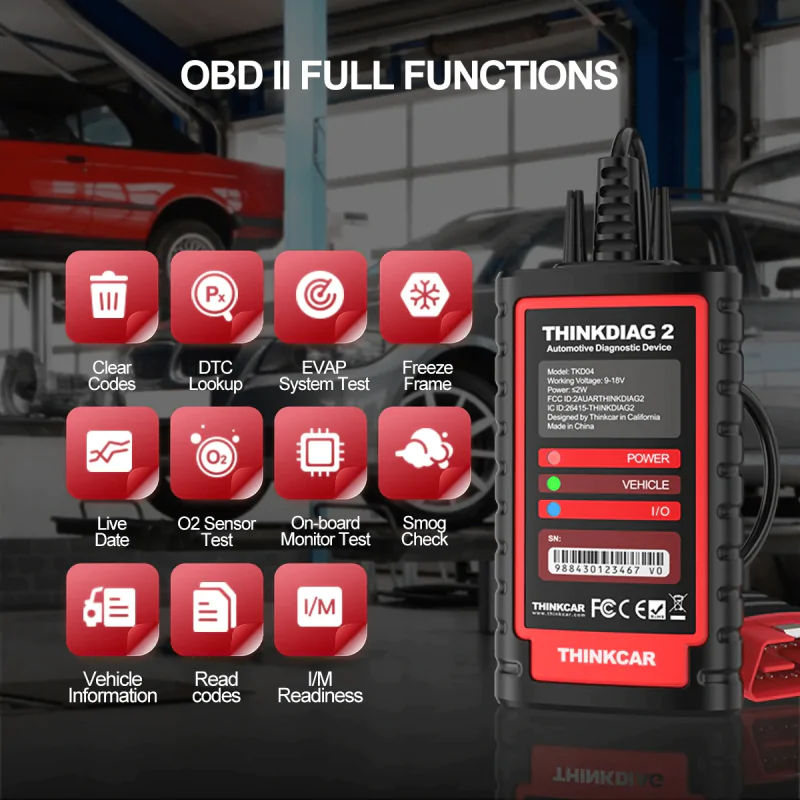  OBD2 بتقنية Bluetooth من THINKDIAG 2 جهاز فحص السيارات بالجوال - الصورة 2