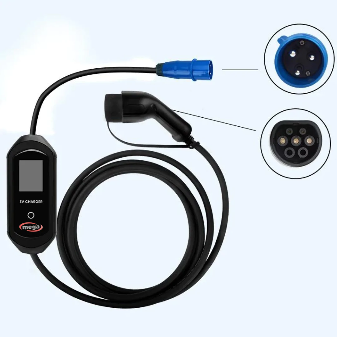 شاحن متنقل لسيارة تسلا خليجي 7KW Type2 - الصورة 2