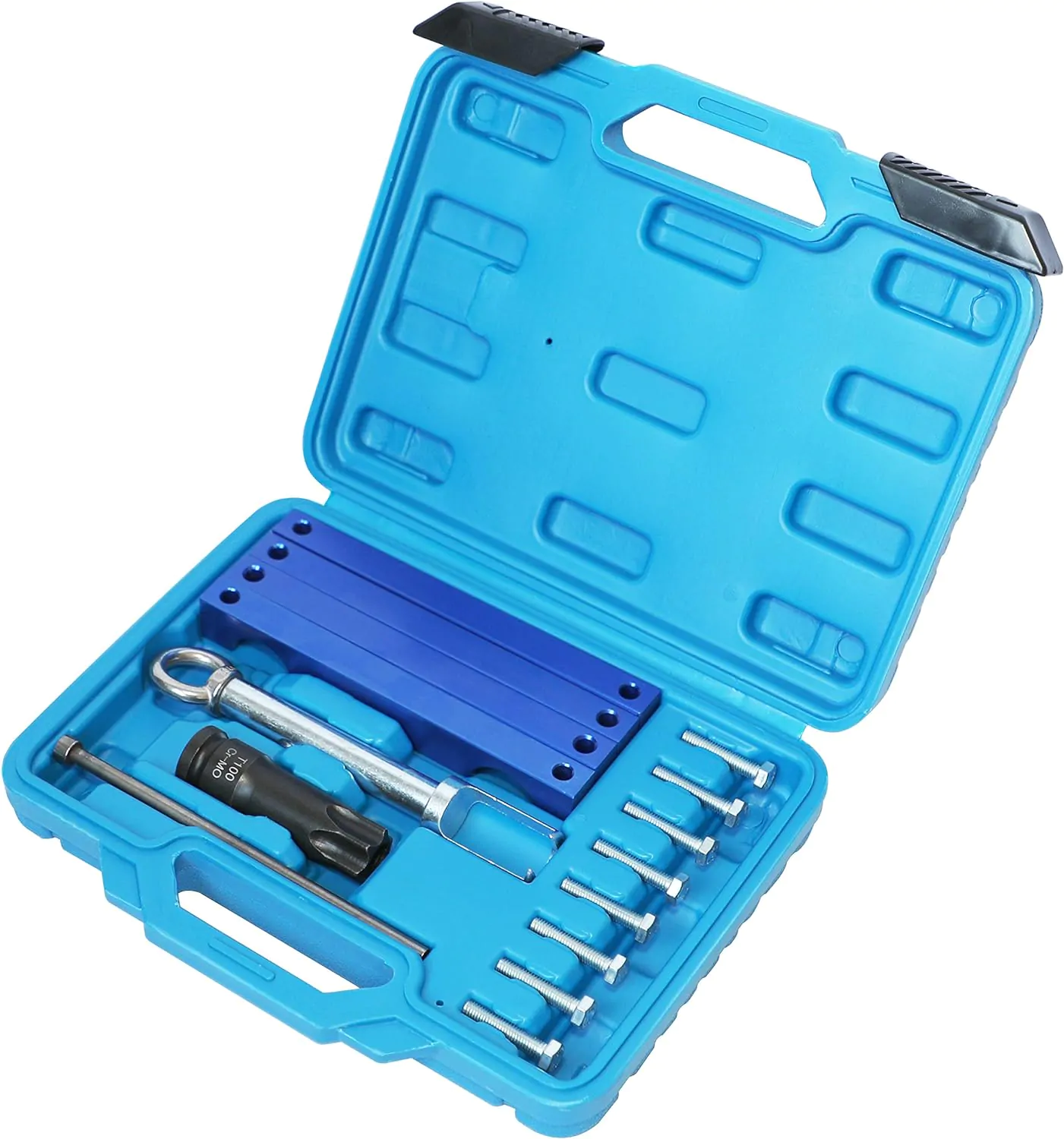 ME01968B أمجموعة ادوات توقيت المحرك متوافقة مع مرسيدس بنز M157/M276/M278 مع T100 واداة سحب ازالة الحاقن - الصورة 2