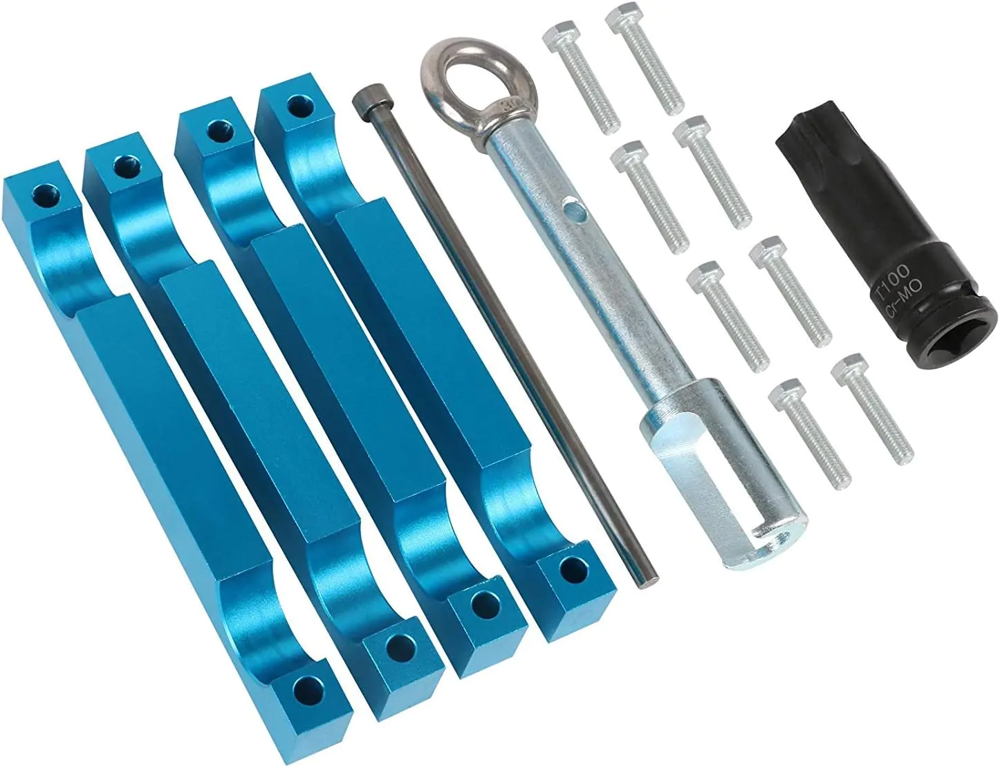 ME01968B أمجموعة ادوات توقيت المحرك متوافقة مع مرسيدس بنز M157/M276/M278 مع T100 واداة سحب ازالة الحاقن - الصورة 4