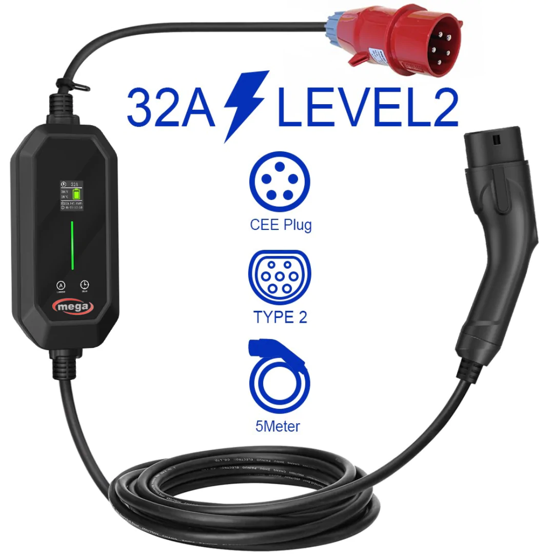 ⁦شاحن محمول تسلا خليجي TYPE2 11KW-22KW⁩ - الصورة ⁦2⁩