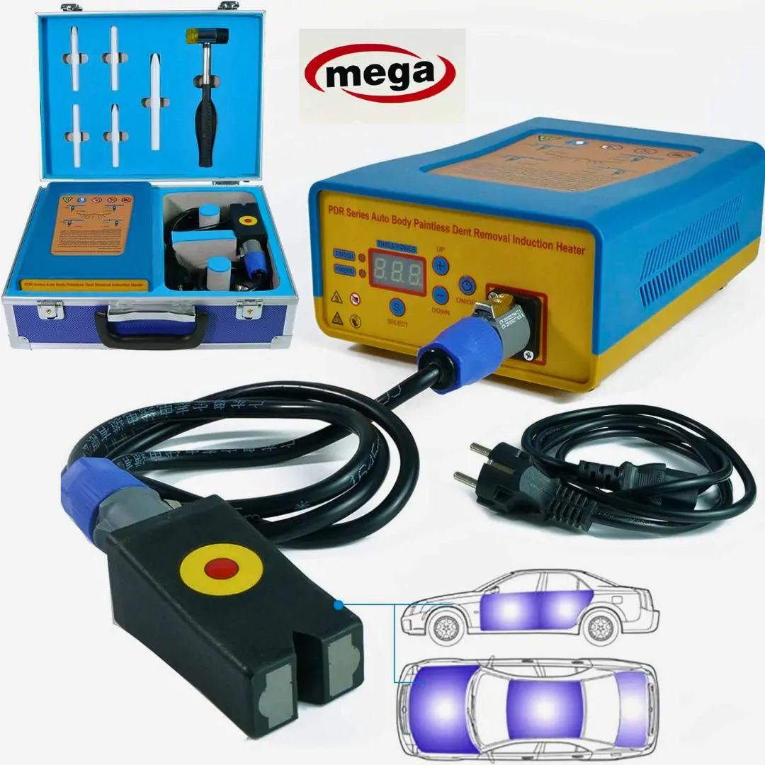 ماكينة إصلاح الخدوش بدون طلاء للسيارات Mega 1380W - جهاز تسخين الحث PDR
