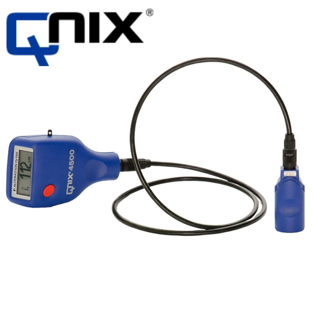 جهاز فحص سماكة الطلاء الالماني للسيارات QNix® 4500 مع مجس كابل مزدوج Fe 5 mm/NFe 3 mm