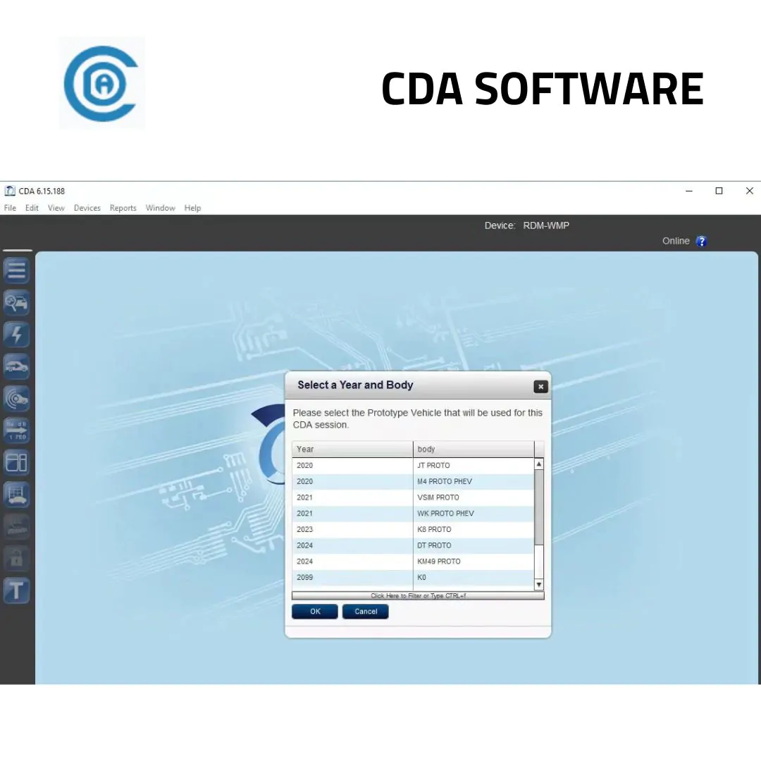 برنامج CDA فحص و تشخيص سيارات كرايسلر، دودج، جيب، فيات وألفا روميو